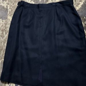 Navy blue a-line skirt
